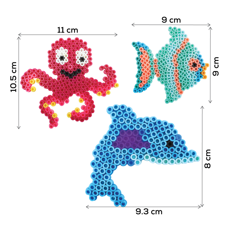 Steel Blue Art Star Melty Beads Kit Ocean Life Kids Craft Kits