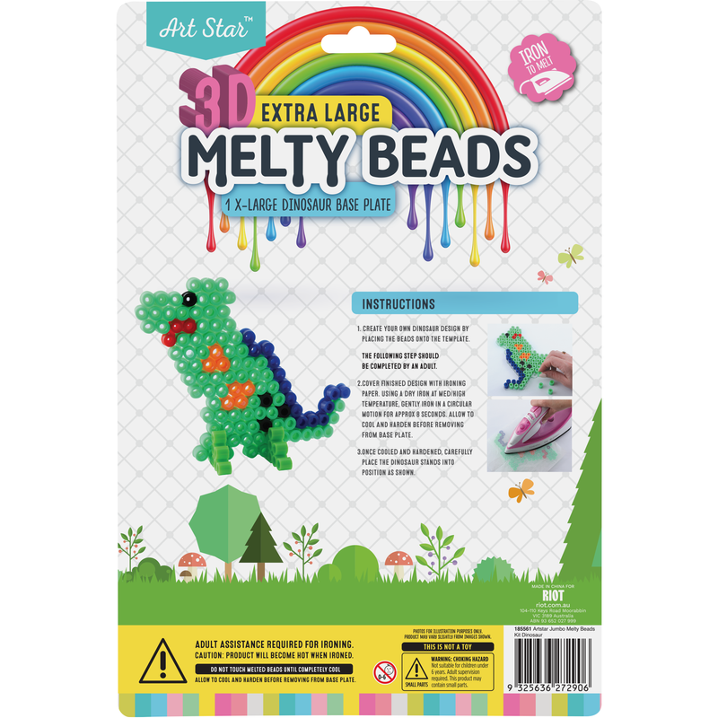 Lavender Art Star Jumbo Melty Beads Dinosaur Kit Kids Craft Kits