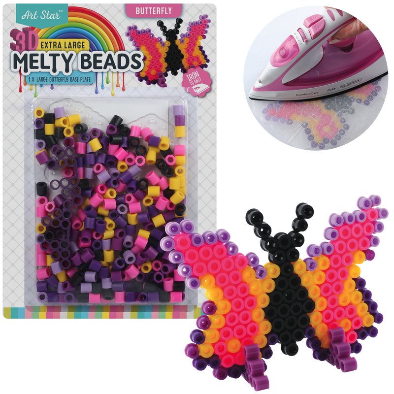Gray Art Star Melty Beads Butterfly Kit Extra Large Kids Craft Kits