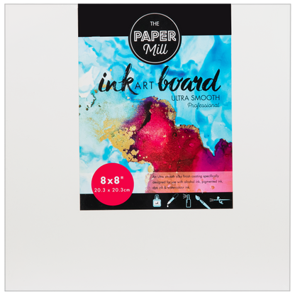 Dark Slate Gray The Paper Mill 19mm Thick Ultra Smooth Alcohol ink Board, 8x8 Inches Canvas and Painting Surfaces