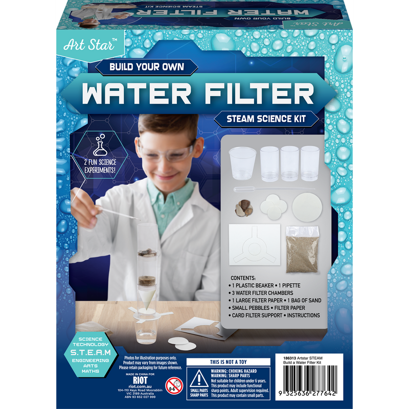 Light Gray Art Star Build Your Own Water Filter STEAM Science Kit Kids STEM & STEAM Kits