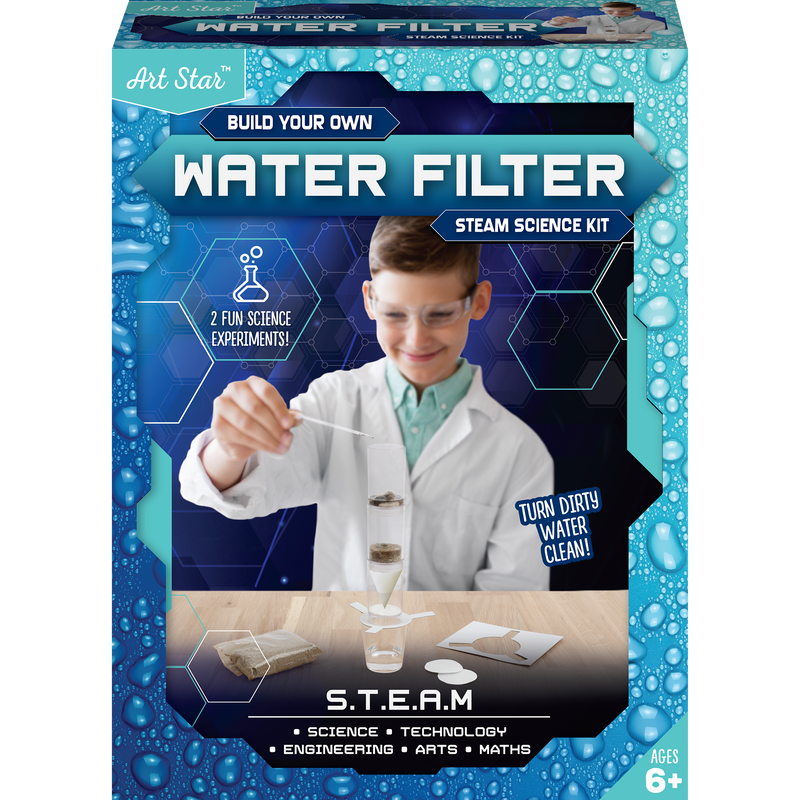 Gray Art Star Build Your Own Water Filter STEAM Science Kit Kids STEM & STEAM Kits