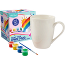 Light Gray Art Star Paint Your Own Mug Kids Craft Kits