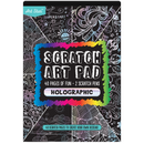 Thistle Art Star A5 Scratch Art Holographic  40 Sheets Kids Craft Kits