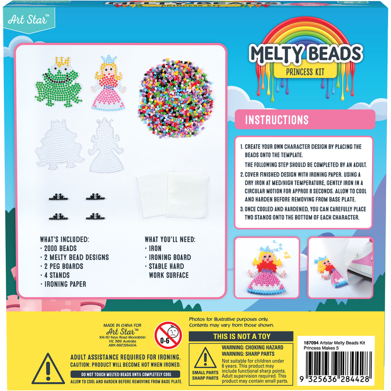 Lavender Art Star Melty Beads Kit Princess Makes 5 Kids Craft Kits