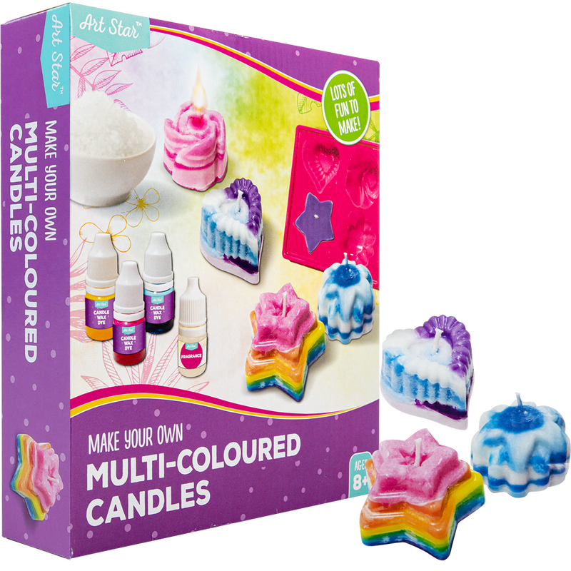 Light Gray Art Star Make Your Own Candles Kit Multi-Coloured Kids Craft Kits