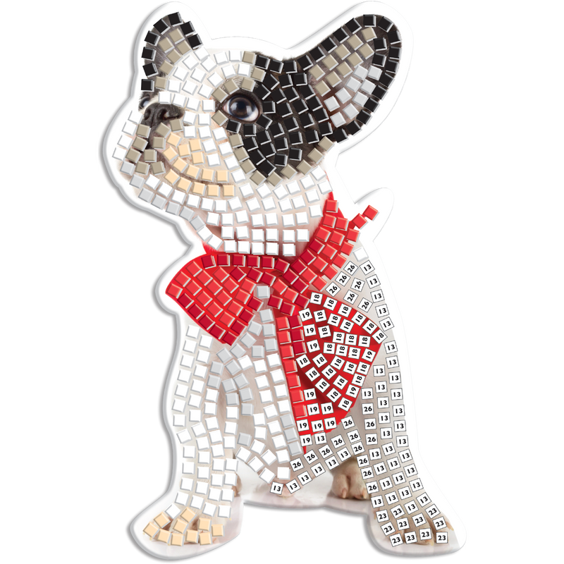 Light Gray Art Star Make Your Own Mosaic Art Playful Puppies Kids Craft Kits