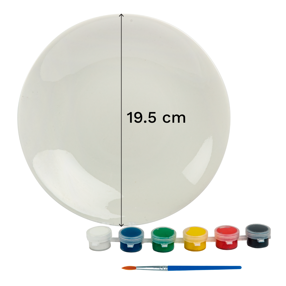 Light Gray Art Star Paint Your Own Plate Kids Craft Kits