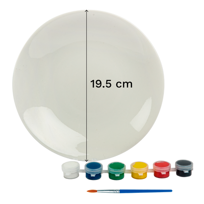 Light Gray Art Star Paint Your Own Plate Kids Craft Kits