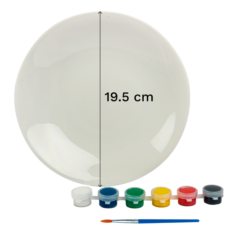 Light Gray Art Star Paint Your Own Plate Kids Craft Kits