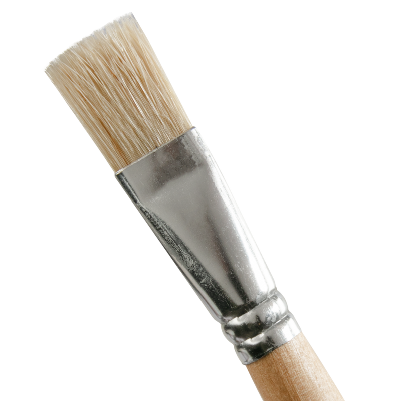 Rosy Brown Art Studio Bristle Brush Series 579 Flat Size 12 Paint Brushes