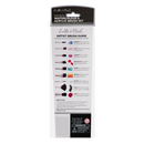 Black Eraldo di Paolo Watercolour & Acrylic brush set 3p 189392 Taklon and Synthetic Brushes