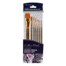 Gray Eraldo di Paolo Mixed Media Brush set 7pc Taklon and Synthetic Brushes
