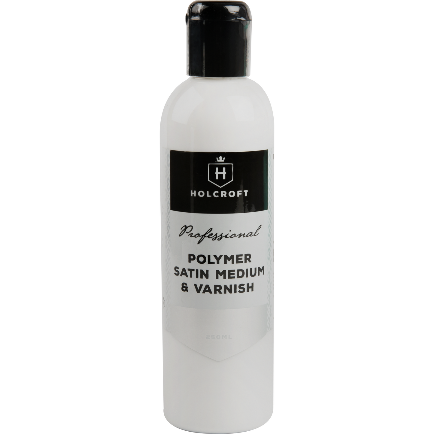 Black Holcroft Professional Polymer Matte Medium and Varnish 250ml Mediums