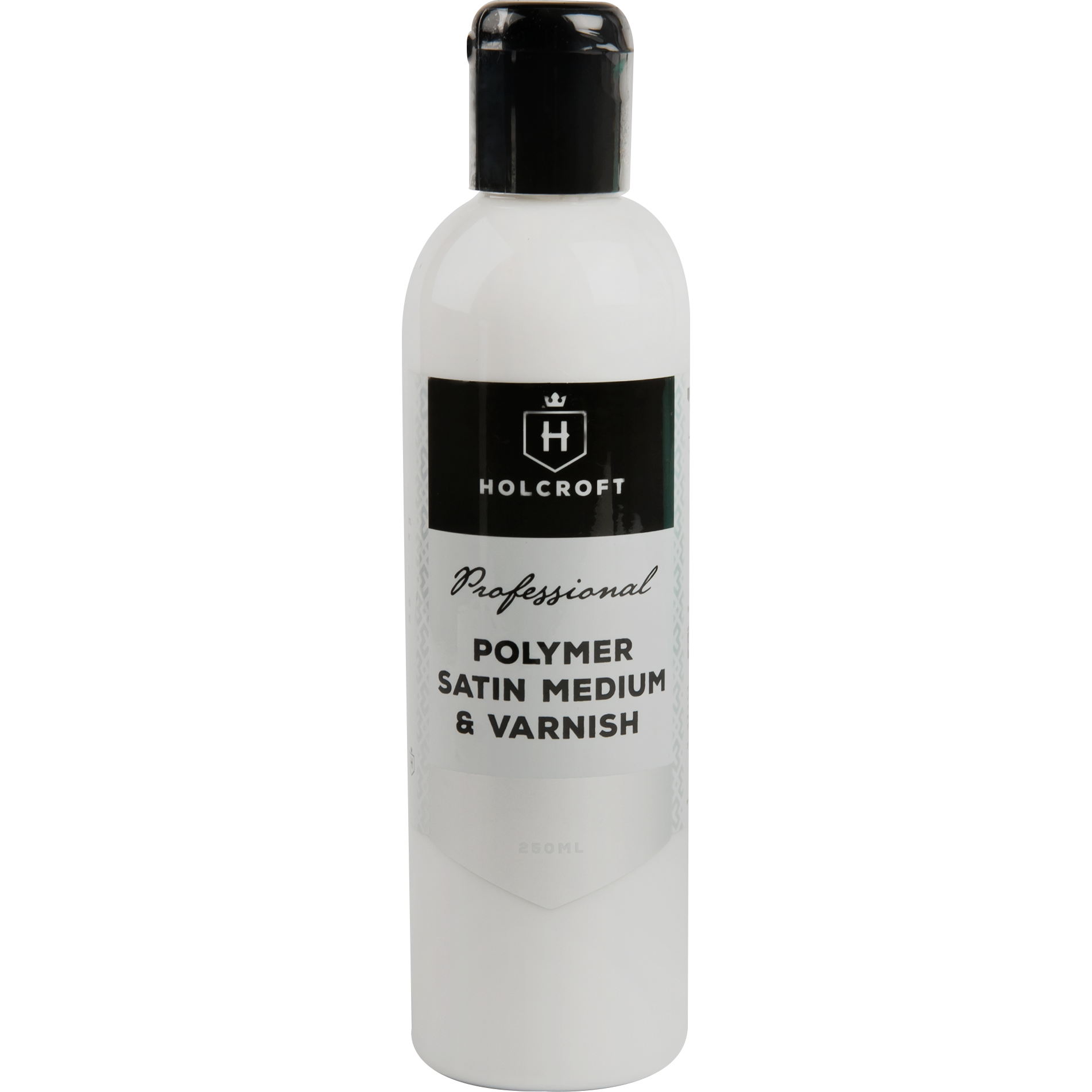 Black Holcroft Professional Polymer Matte Medium and Varnish 250ml Mediums