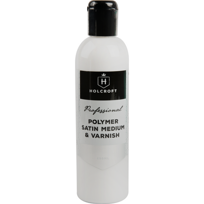 Black Holcroft Professional Polymer Matte Medium and Varnish 250ml Mediums