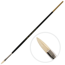 Light Gray Artist First Choice Brush Interlock Hog Hair Filbert Size 2 Natural Hair Brushes