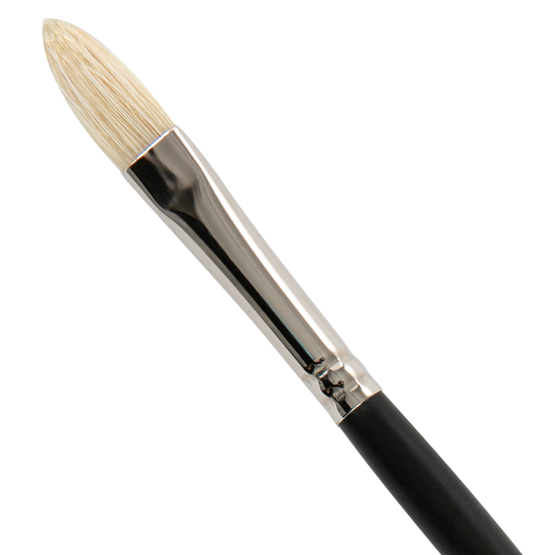 Gray Artist First Choice Brush Interlock Hog Hair Filbert Size 6 Brushes