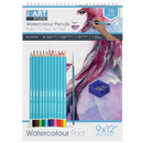 Light Gray The Art Studio Beginners Series Watercolour Pencil & Brush Set Pencils