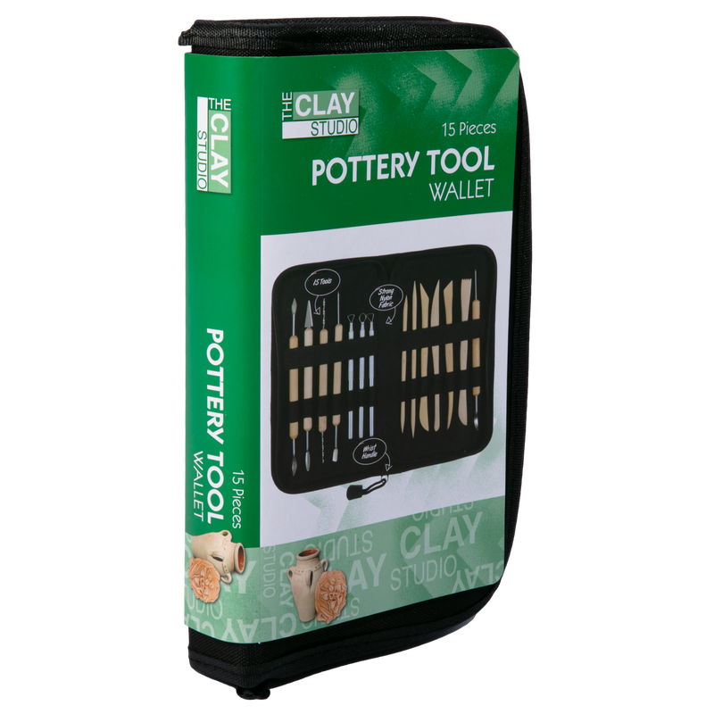 Gray The Clay Studio Wallet Of Pottery Tools 15 Pieces Modelling and Casting Tools and Accessories