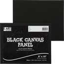 Black The Art Studio Canvas Panel Black 8 x 10 inches 20.32 x 25.4cm Canvas Panels