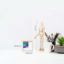 White Smoke 4 x 4 inches Eraldo di Paolo Stretched Canvas with Wood Frame Gallery Wrapped Stretched Canvas With Wooden Frame