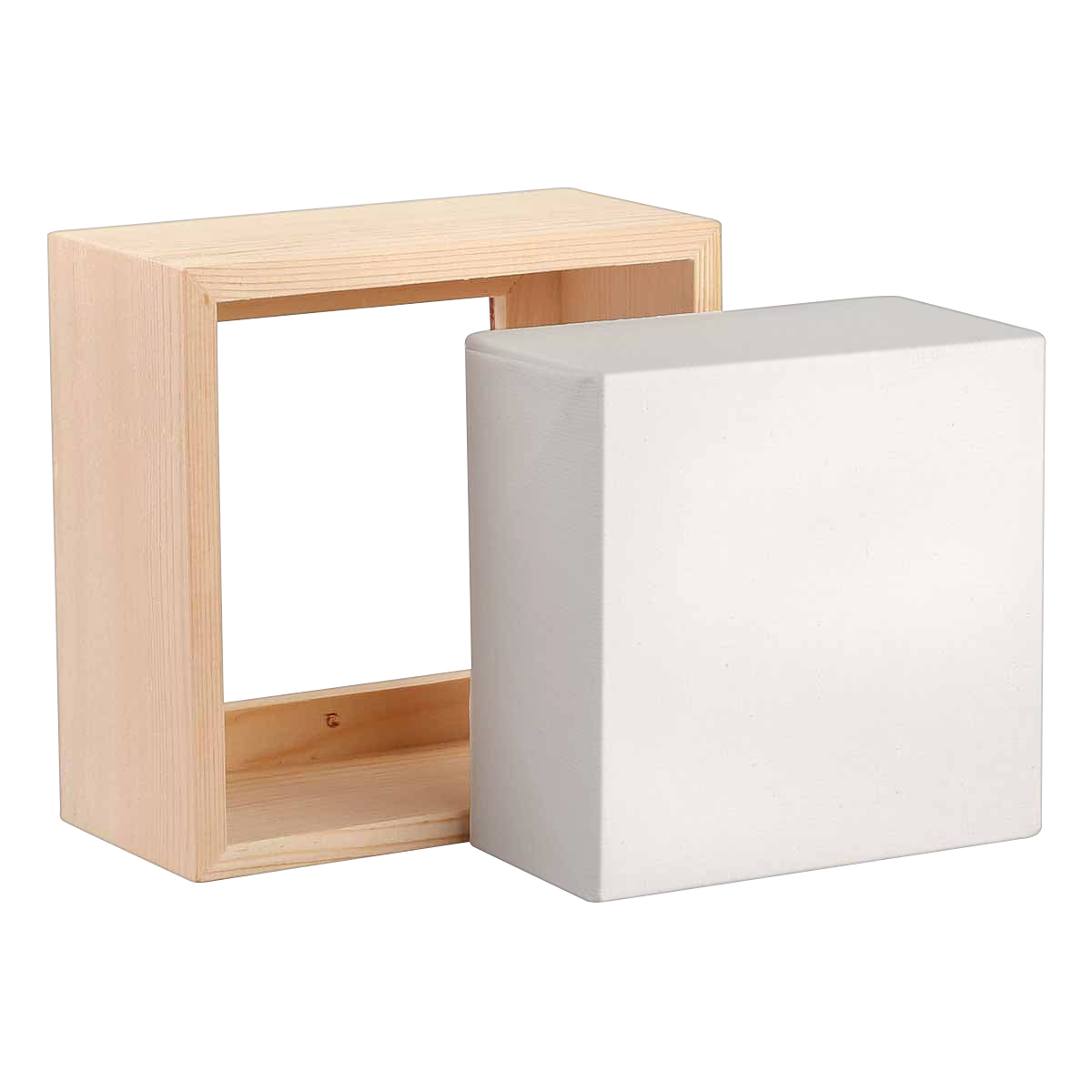 Light Gray 4 x 4 inches Eraldo di Paolo Stretched Canvas with Wood Frame Gallery Wrapped Stretched Canvas With Wooden Frame