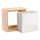 Light Gray 4 x 4 inches Eraldo di Paolo Stretched Canvas with Wood Frame Gallery Wrapped Stretched Canvas With Wooden Frame