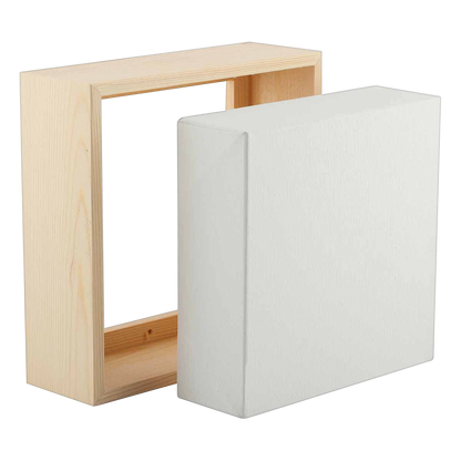 Light Gray 6 x 6 Inches Eraldo di PaoloStretched Canvas with Wood Frame Gallery Wrapped Stretched Canvas With Wooden Frame