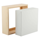 Light Gray 6 x 6 Inches Eraldo di PaoloStretched Canvas with Wood Frame Gallery Wrapped Stretched Canvas With Wooden Frame