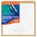 Beige 6 x 6 Inches Eraldo di PaoloStretched Canvas with Wood Frame Gallery Wrapped Stretched Canvas With Wooden Frame