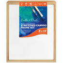 Dark Cyan 8 x 10 Inches Eraldo di Paolo Stretched Canvas with Wooden Frame Gallery Wrapped Stretched Canvas With Wooden Frame