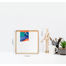 White Smoke 12 x 12 Inches Eraldo di Paolo Stretched Canvas with Wood Frame Gallery Wrapped Stretched Canvas With Wooden Frame