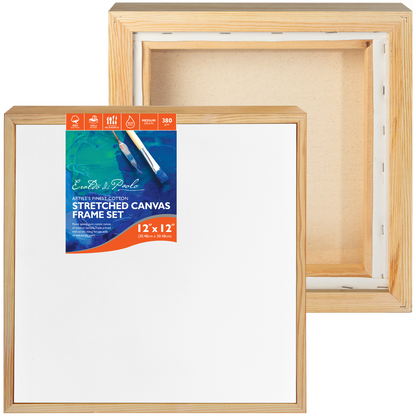 Bisque 12 x 12 Inches Eraldo di Paolo Stretched Canvas with Wood Frame Gallery Wrapped Stretched Canvas With Wooden Frame