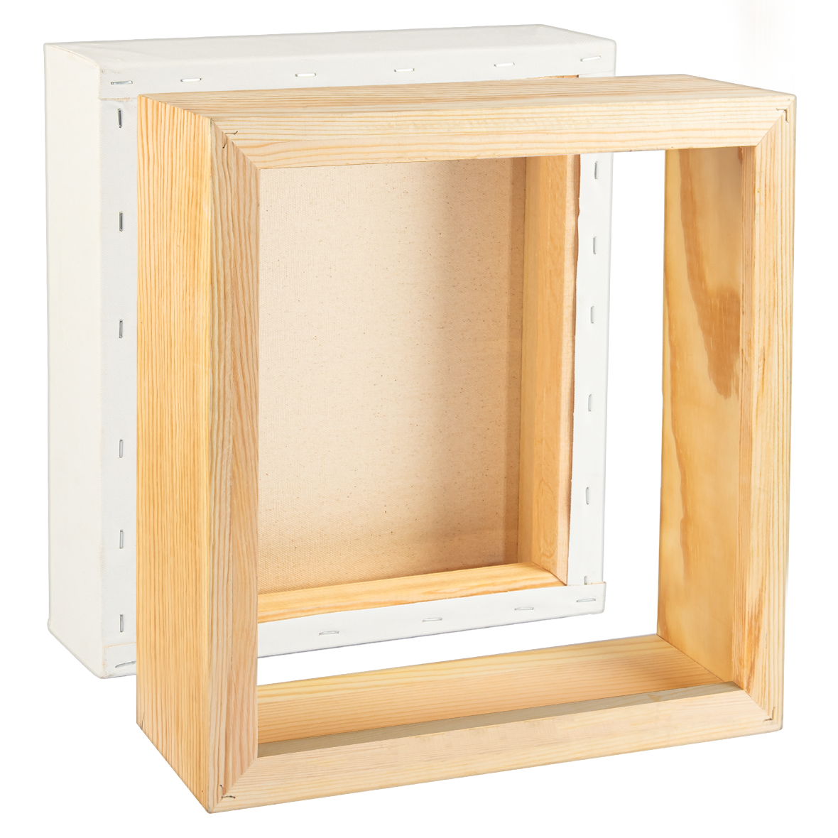 Tan 12 x 12 Inches Eraldo di Paolo Stretched Canvas with Wood Frame Gallery Wrapped Stretched Canvas With Wooden Frame