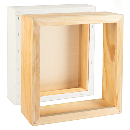 Tan 12 x 12 Inches Eraldo di Paolo Stretched Canvas with Wood Frame Gallery Wrapped Stretched Canvas With Wooden Frame