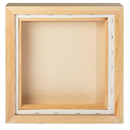 Tan 12 x 12 Inches Eraldo di Paolo Stretched Canvas with Wood Frame Gallery Wrapped Stretched Canvas With Wooden Frame