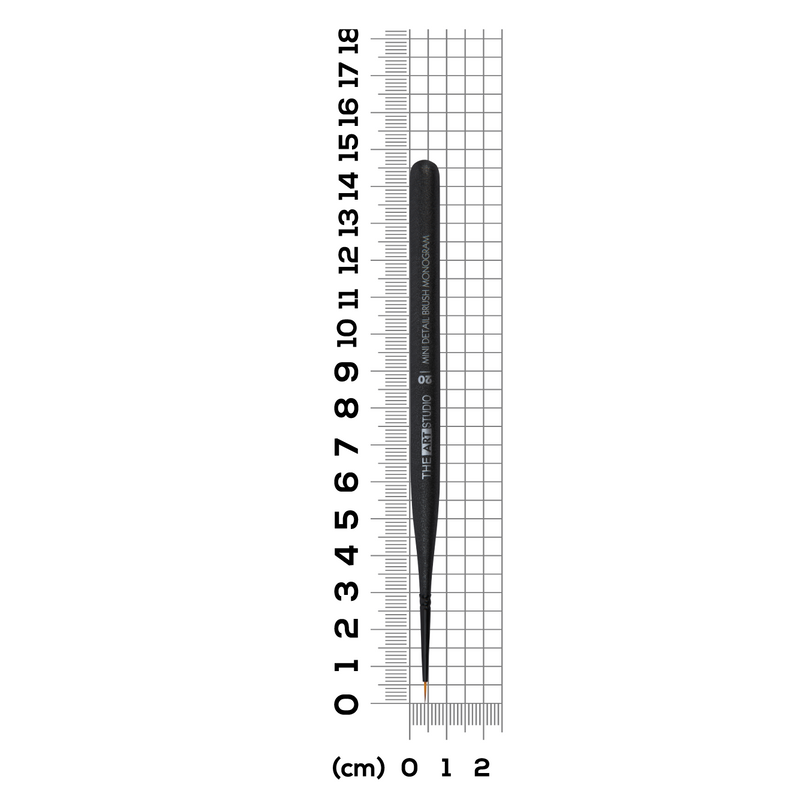 Dark Gray The Art Studio Mini Detail Brush Monogram 20 Brushes