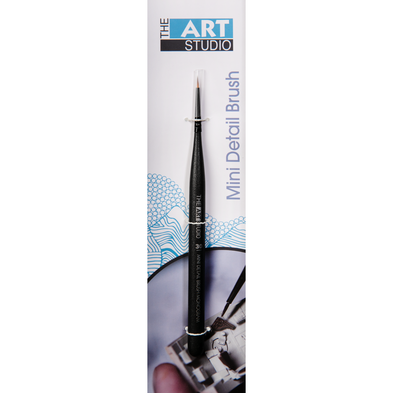 Light Gray The Art Studio Mini Detail Brush Monogram 30 Brushes