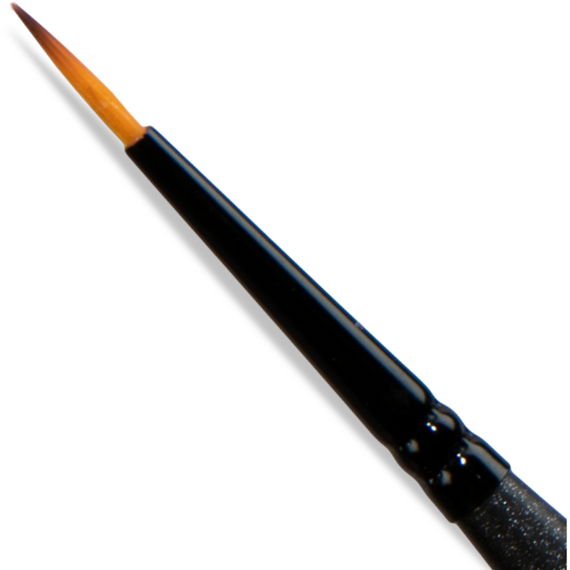 Black The Art Studio Mini Detail Brush Round 3 Brushes