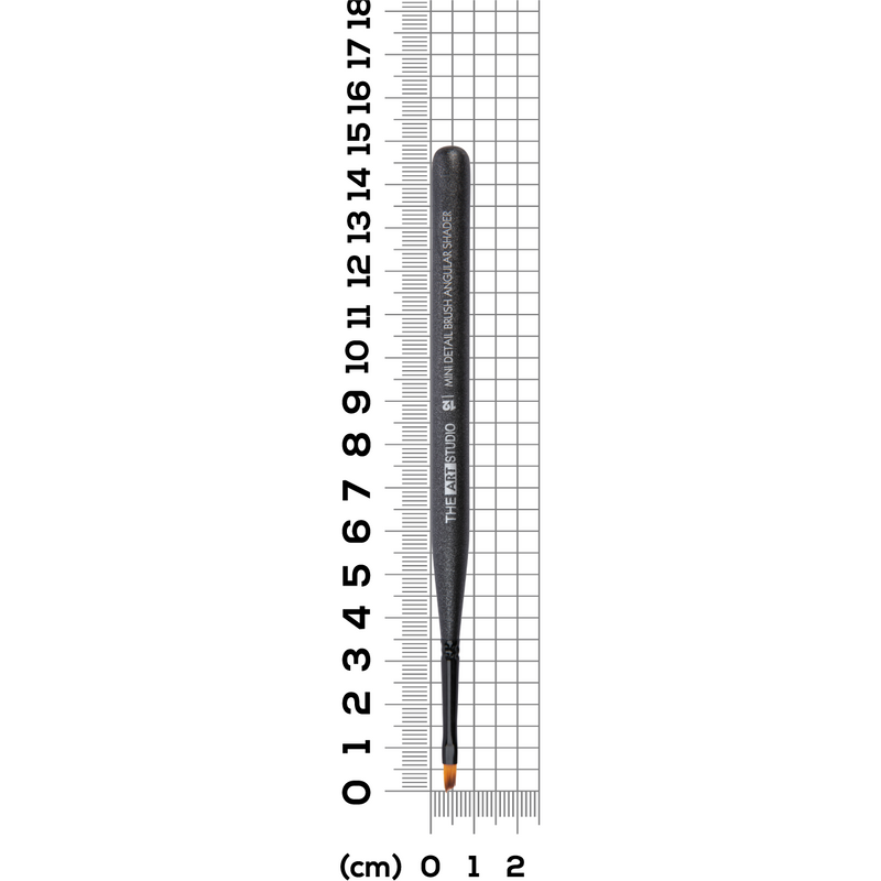 Slate Gray The Art Studio Mini Detail Brush Angular Shader 12 Brushes