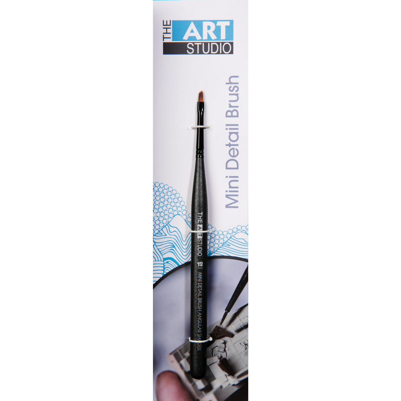 Light Gray The Art Studio Mini Detail Brush Angular Shader 12 Brushes