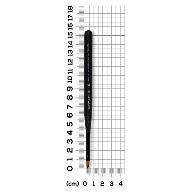 Gray The Art Studio Mini Detail Brush Angular Shader 10 Brushes