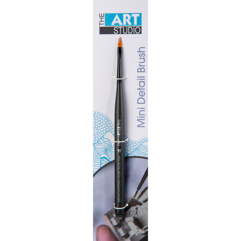 Light Gray The Art Studio Mini Detail Brush Angular Wisp 10 Brushes