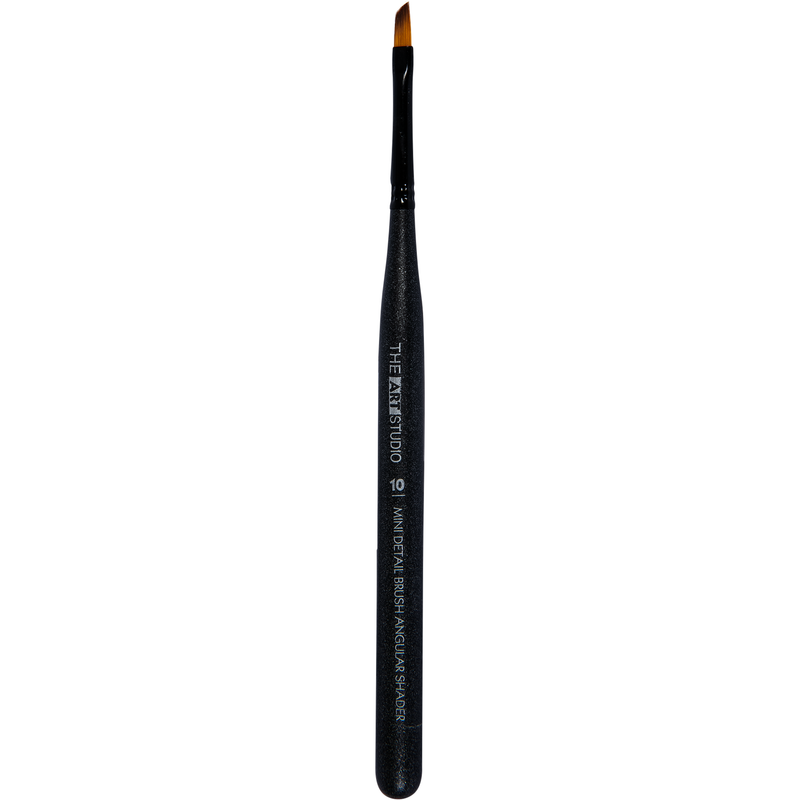 Black The Art Studio Mini Detail Brush Angular Shader 10 Brushes