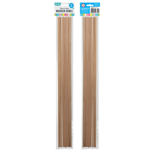 Rosy Brown Art Star Round 3mm Wooden Dowel 30 x 0.3cm 10 Pieces Kids Craft Basics