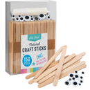 Gray Art Star Natural Wooden Craft Sticks 150 Pieces Kids Craft Basics