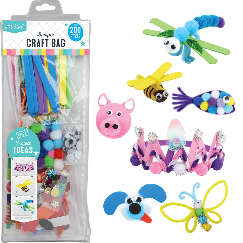 Gray Art Star Kids Pastel Bumper Craft Bag Craft Basics