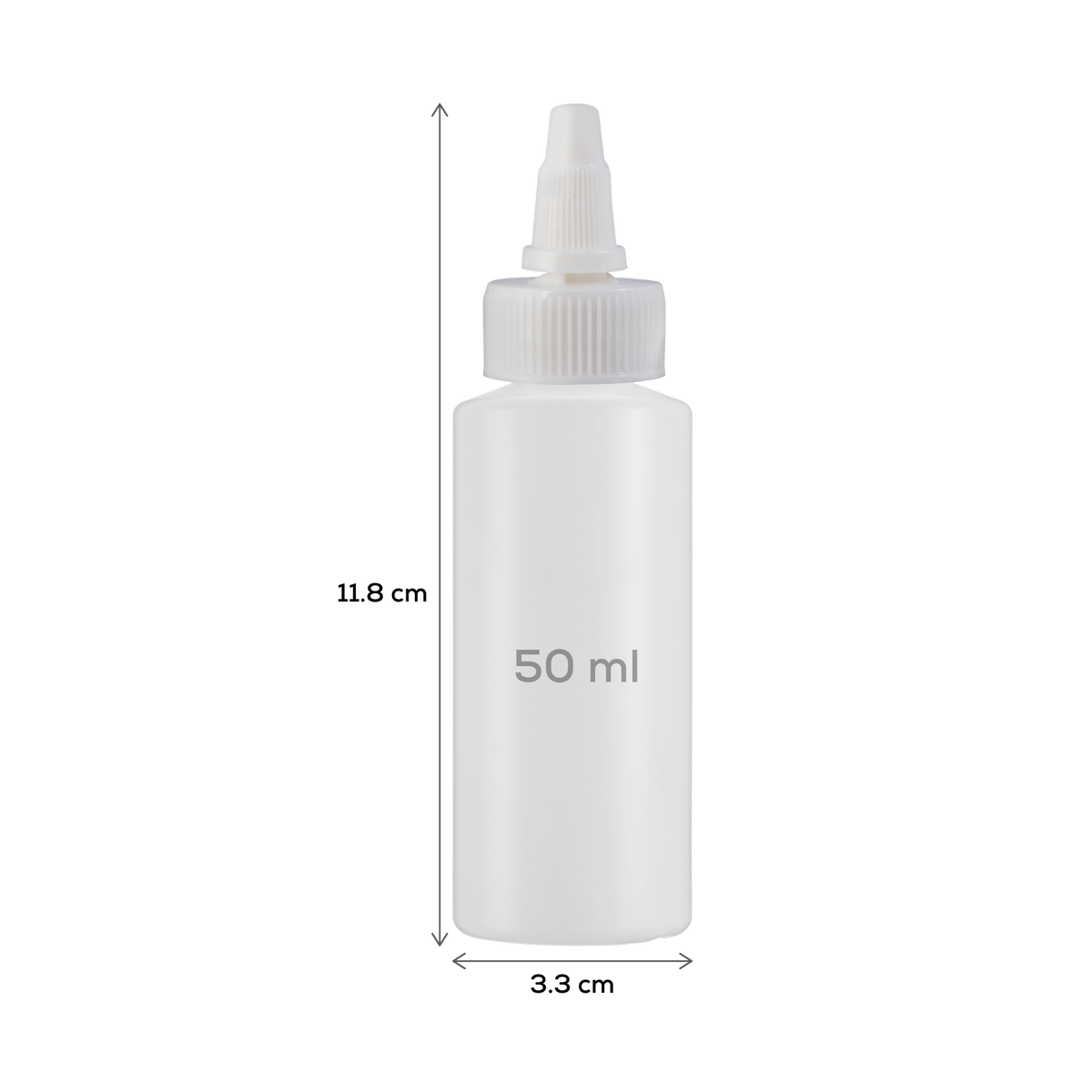 Light Gray The Art Studio Easy Squeeze Bottles 10x50ml Painting Accessories