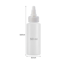 Light Gray The Art Studio Easy Squeeze Bottles 10x50ml Painting Accessories